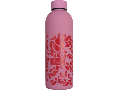 Gourde isotherme en acier inoxydable rose