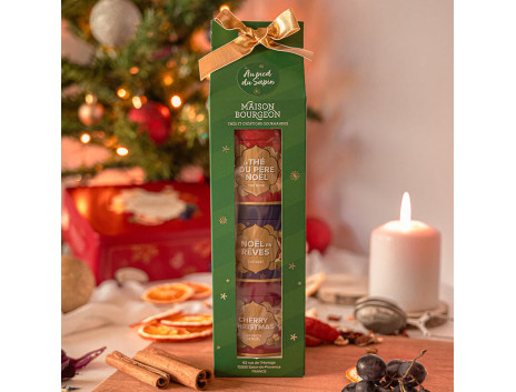 Coffret cadeau de thé et infusion Au pied du Sapin de noel