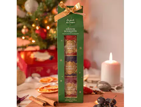 Coffret cadeau de thé et infusion Au pied du Sapin de noel