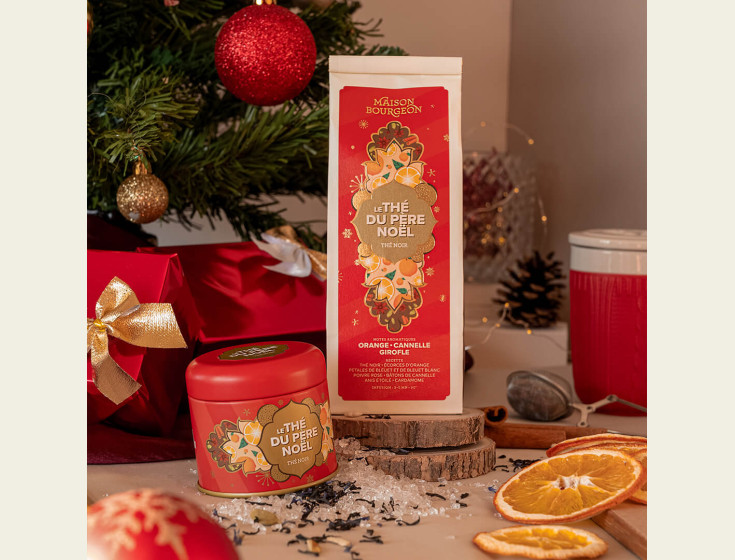 Coffrets de thés - Coffret thé cadeau de Noël rouge - Maison Bourgeon