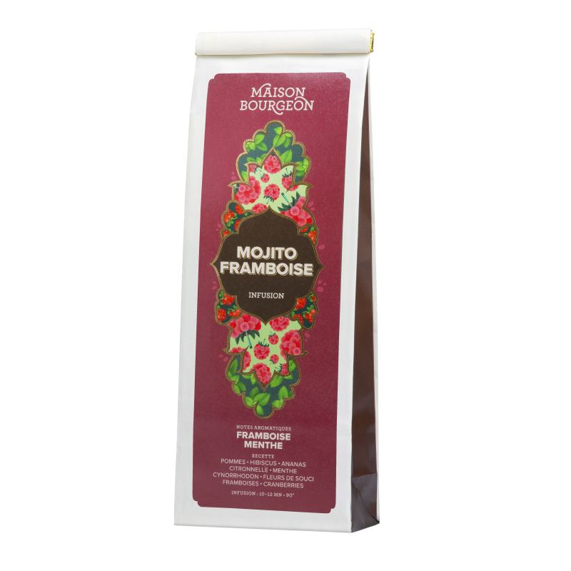 Infusion - Parfums framboise et menthe - Maison Bourgeon