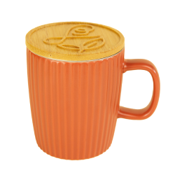 Mug à thé en céramique couleur terracotta