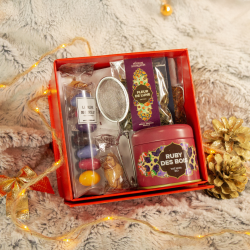 Coffret de thé et chocolat de noël