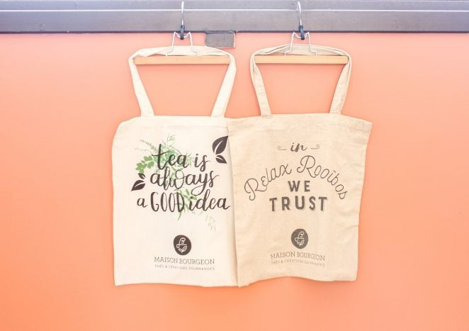 Tote Bag gamme de sacs shopping pour tea lovers - Maison Bourgeon